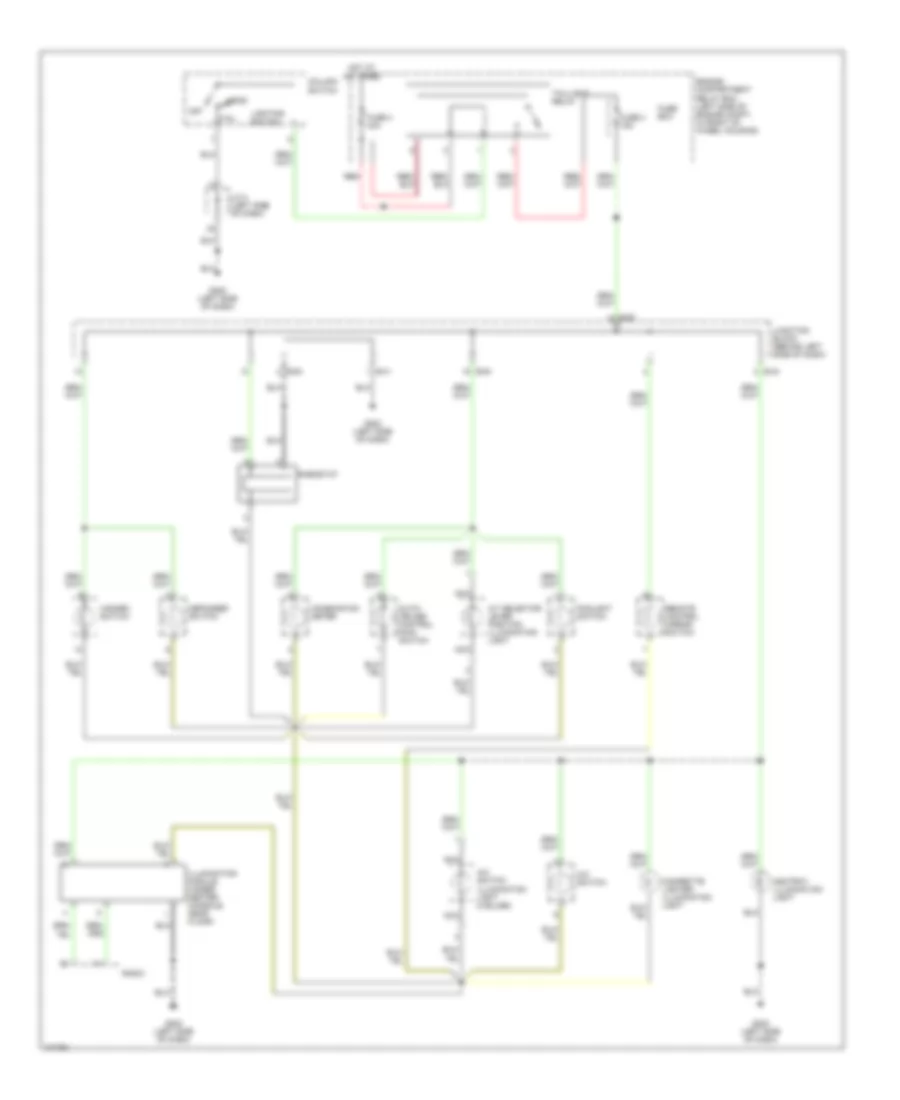 Instrument Illumination Wiring Diagram for Dodge Avenger ES 1999