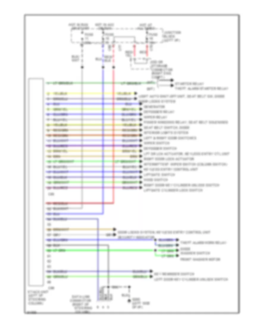 Body Computer Wiring Diagrams with Anti theft for Dodge Stealth 1995