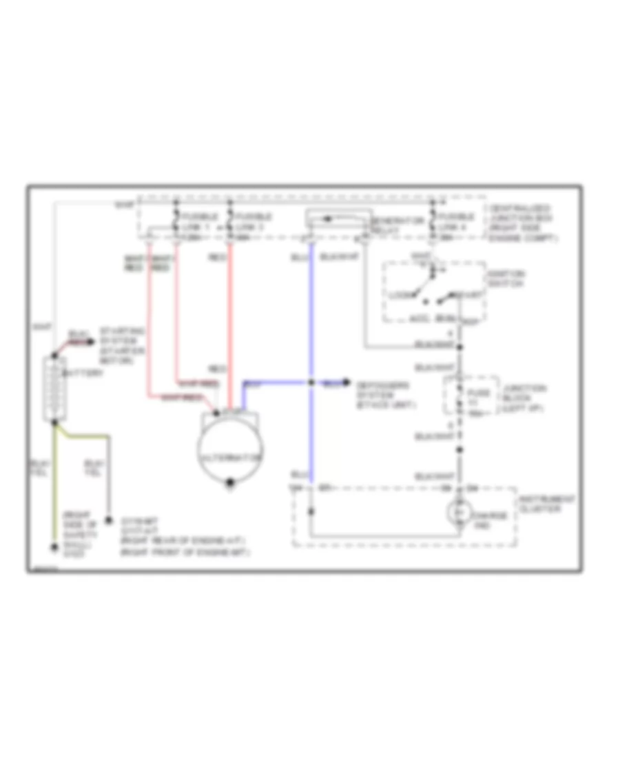 3 0L DOHC Charging Wiring Diagram for Dodge Stealth 1995