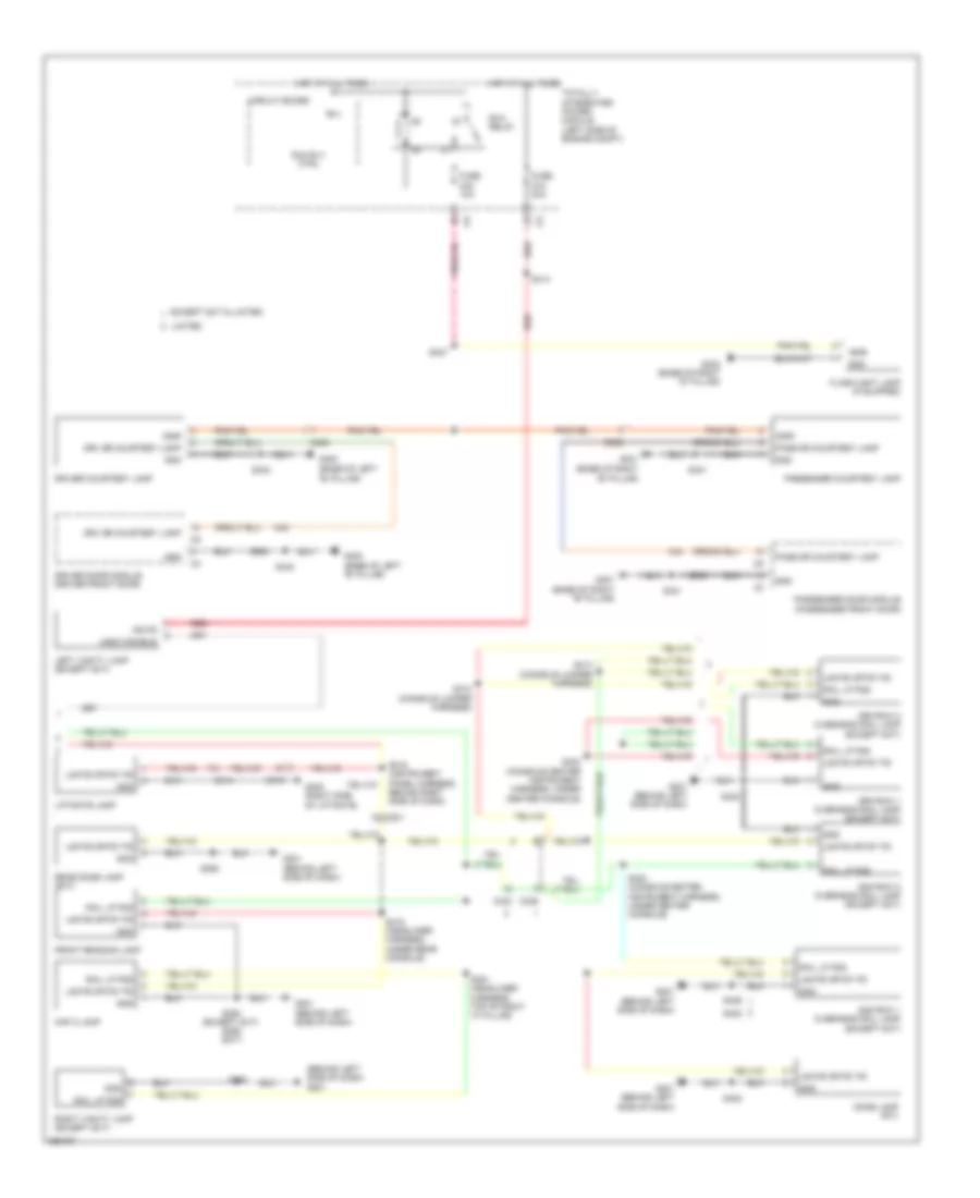 Courtesy Lamps Wiring Diagram (2 of 2) for Dodge Grand Caravan Crew 2012