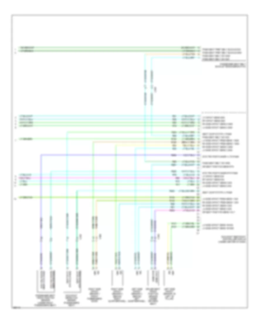 Supplemental Restraints Wiring Diagram (3 of 3) for Dodge Grand Caravan Crew 2012