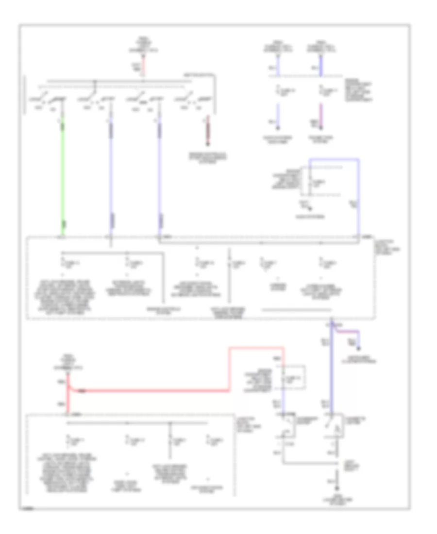 Power Distribution Wiring Diagram (2 of 2) for Dodge Stratus ES 2001