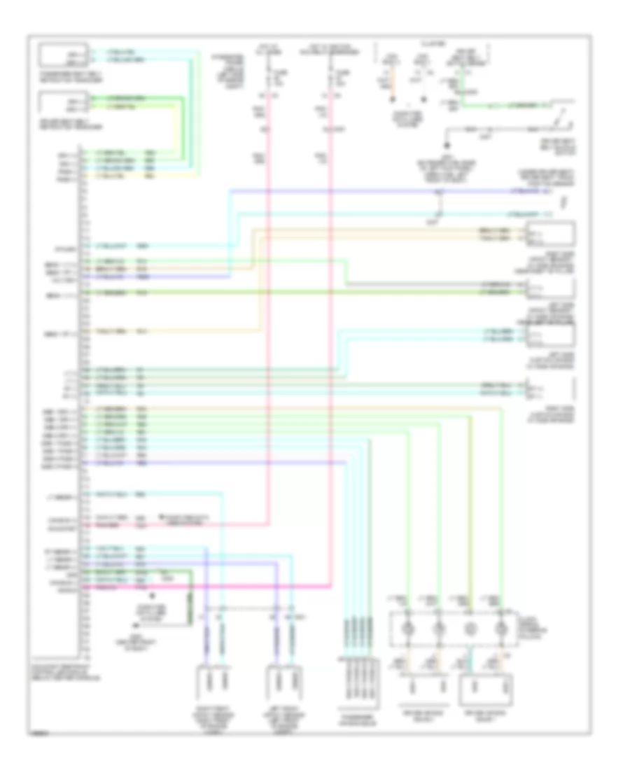 Supplemental Restraints Wiring Diagram for Dodge Dakota 2010
