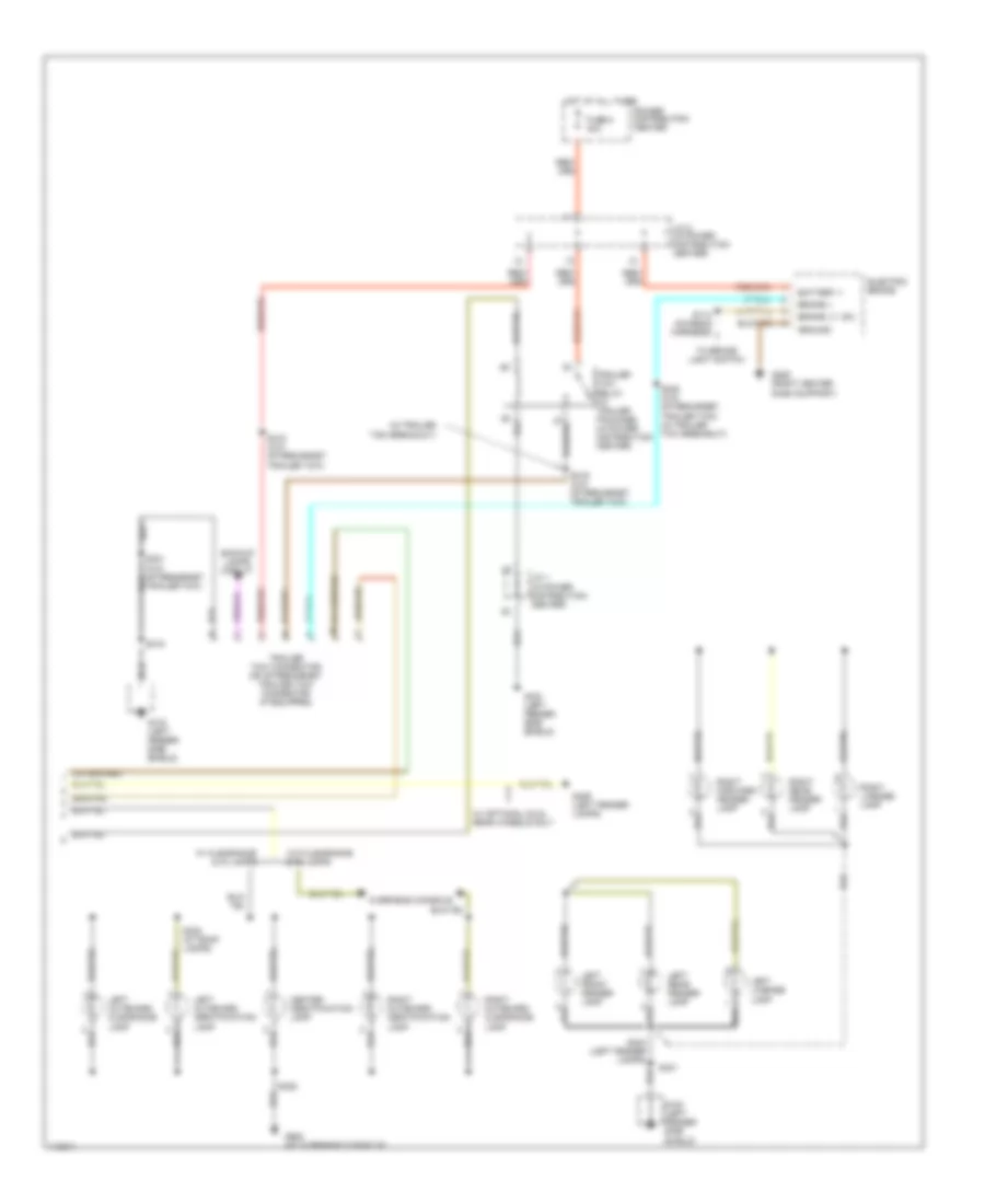 Exterior Lamps  Trailer connector Wiring Diagram 2 of 2 for Dodge Cab  Chassis R1999 2500