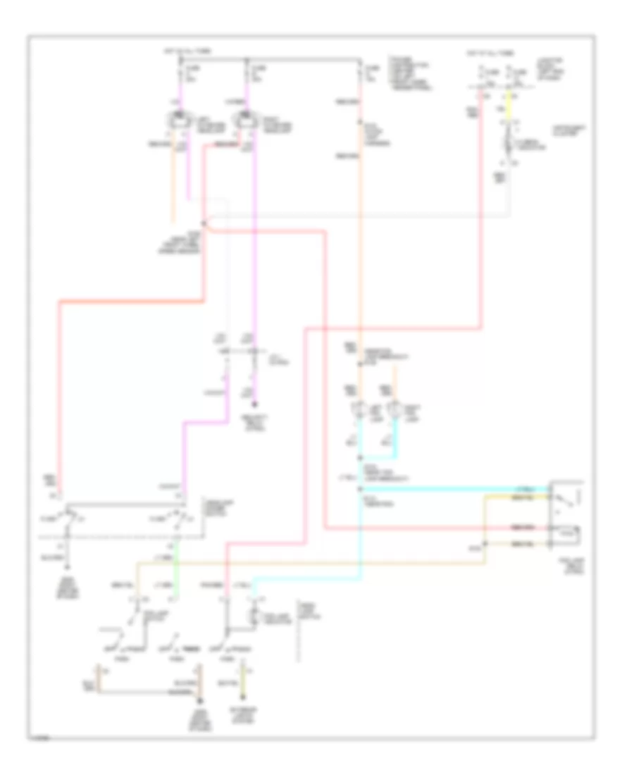 Headlight Wiring Diagram, without DRL  without Quad Headlights for Dodge Cab  Chassis R2500 1999