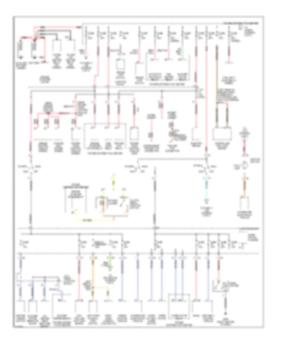 Power Distribution Wiring Diagram 1 of 3 for Dodge Cab  Chassis R1999 2500