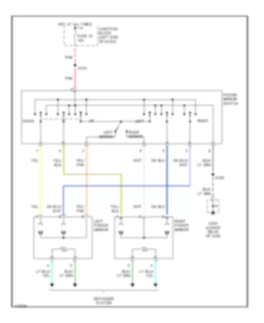 Power Mirror Wiring Diagram for Dodge Cab  Chassis R2500 1999