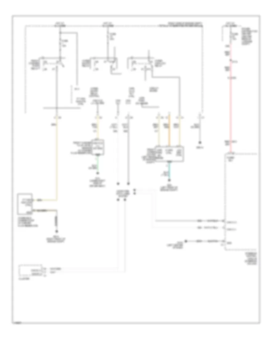 Электросхема стеклоочистителя, дворников и омывателя для Dodge Challenger SXT 2014
