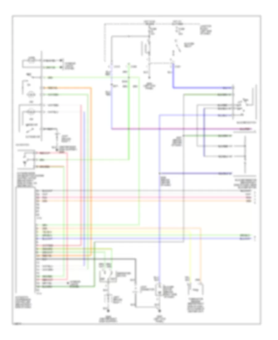 3.0L, Manual AC Wiring Diagram (1 of 2) for Dodge Stratus RT 2001
