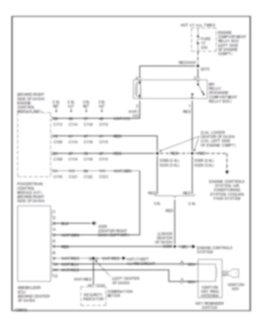 Immobilizer Wiring Diagram for Dodge Stratus RT 2001