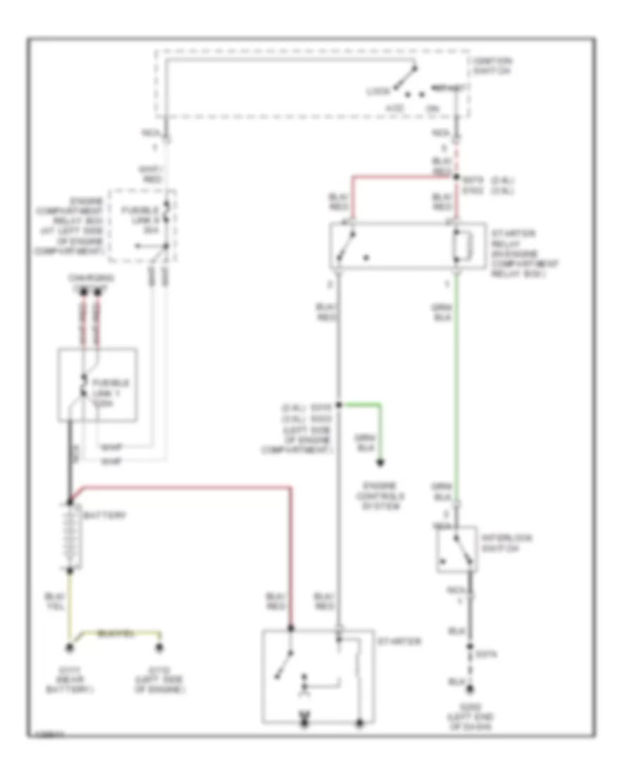 Starting Wiring Diagram, MT for Dodge Stratus RT 2001