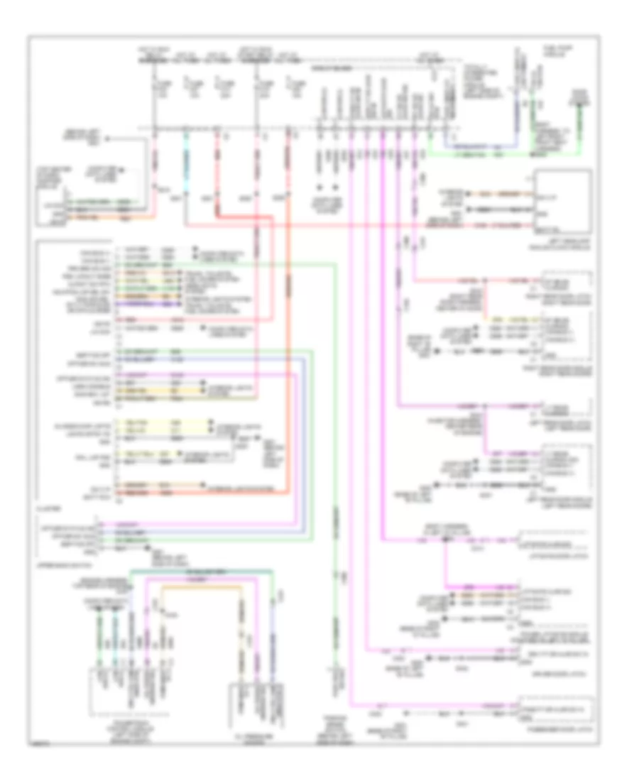 Instrument Cluster Wiring Diagram for Dodge Grand Caravan RT 2012