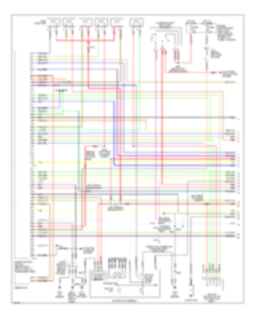 3.0L, Engine Performance Wiring Diagrams, with MT (1 of 3) for Dodge Stratus SE 2001