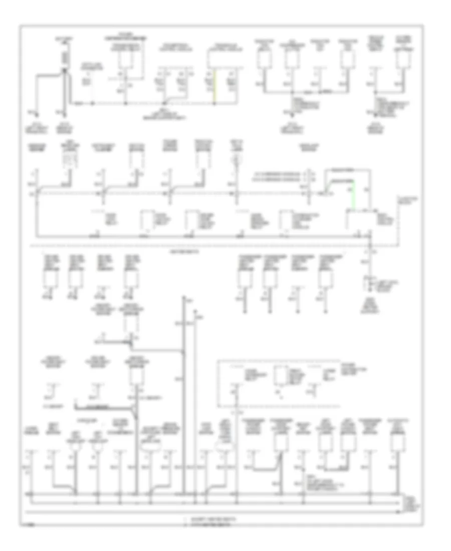 Ground Distribution Wiring Diagram 1 of 3 for Dodge Caravan LE 1999