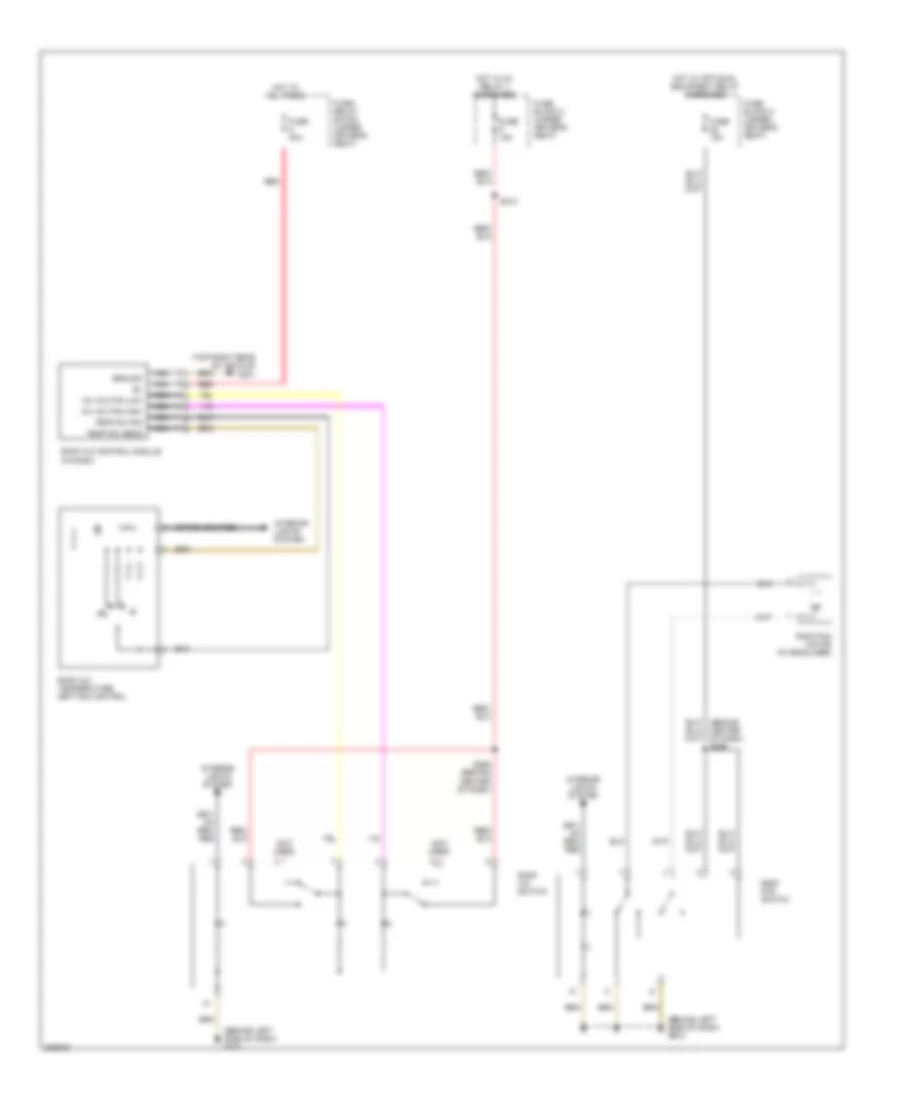 Auxiliary Blower Wiring Diagram, without Thermotronic for Dodge Sprinter 2500 2005
