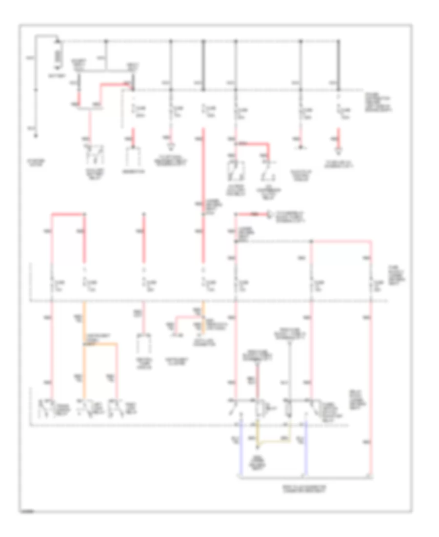 Power Distribution Wiring Diagram 1 of 7 for Dodge Sprinter 2005 2500