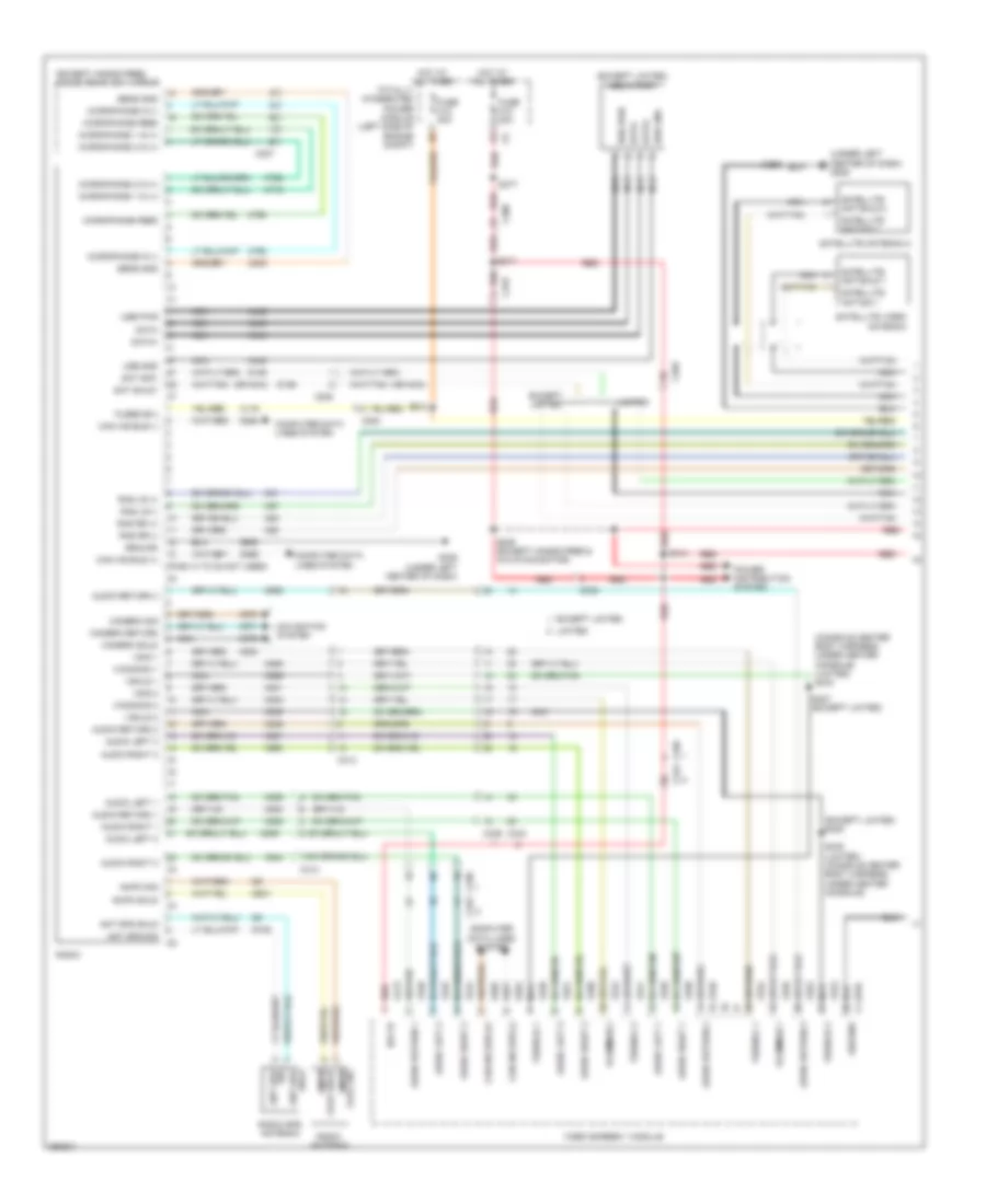 Navigation Wiring Diagram (1 of 4) for Dodge Grand Caravan SE 2012