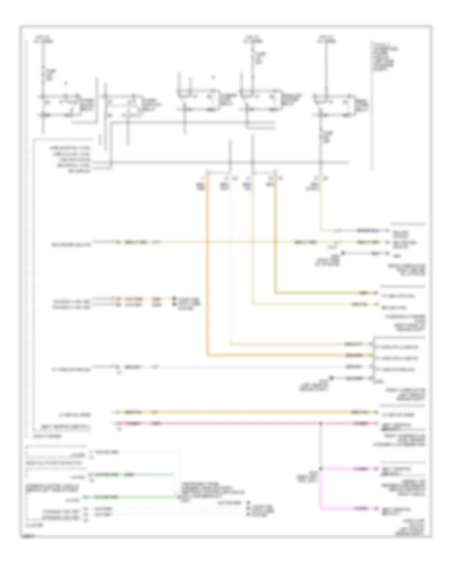 Электросхема стеклоочистителя, дворников и омывателя для Dodge Grand Caravan SE 2010