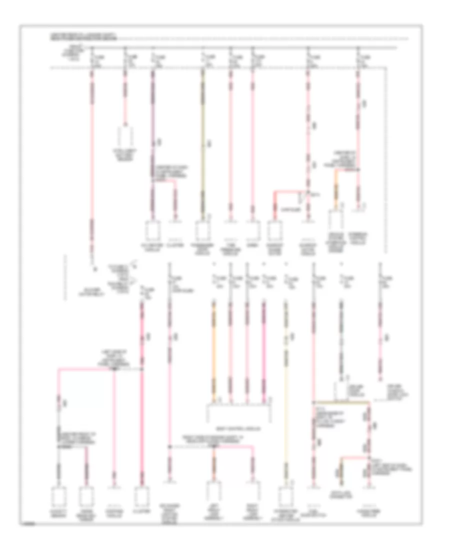 Power Distribution Wiring Diagram (2 of 5) for Dodge Charger RT 2014