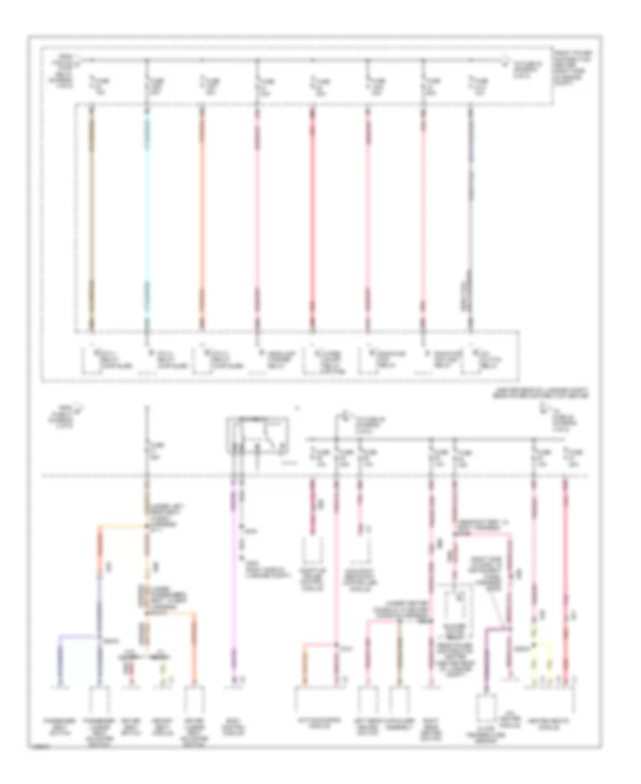 Power Distribution Wiring Diagram (3 of 5) for Dodge Charger RT 2014