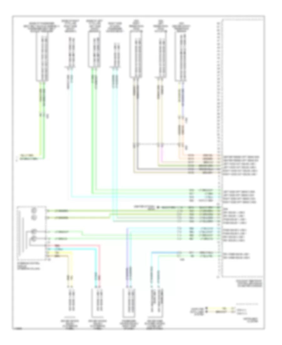Supplemental Restraints Wiring Diagram (3 of 3) for Dodge Charger RT 2014