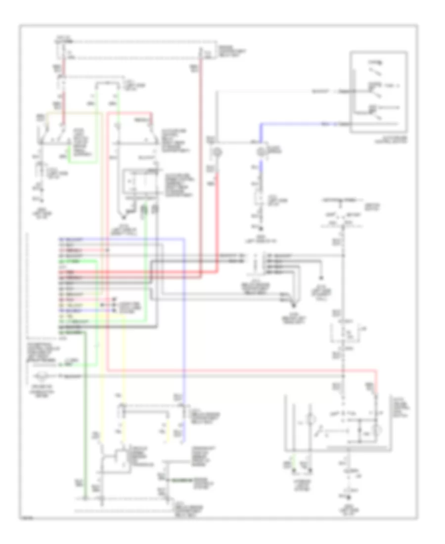 2.0L, Cruise Control Wiring Diagram, MT for Dodge Avenger 1996