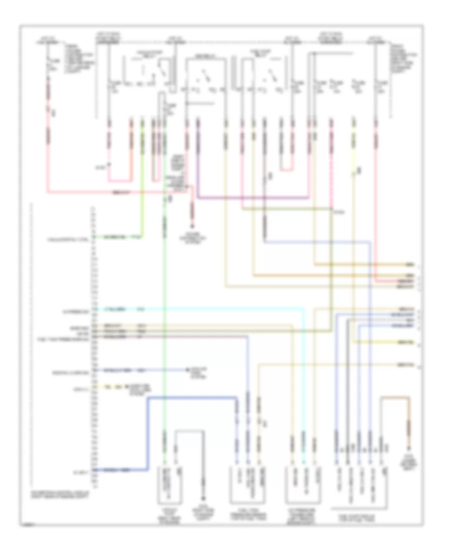 5.7L, Engine Performance Wiring Diagram (1 of 5) for Dodge Charger SE 2014