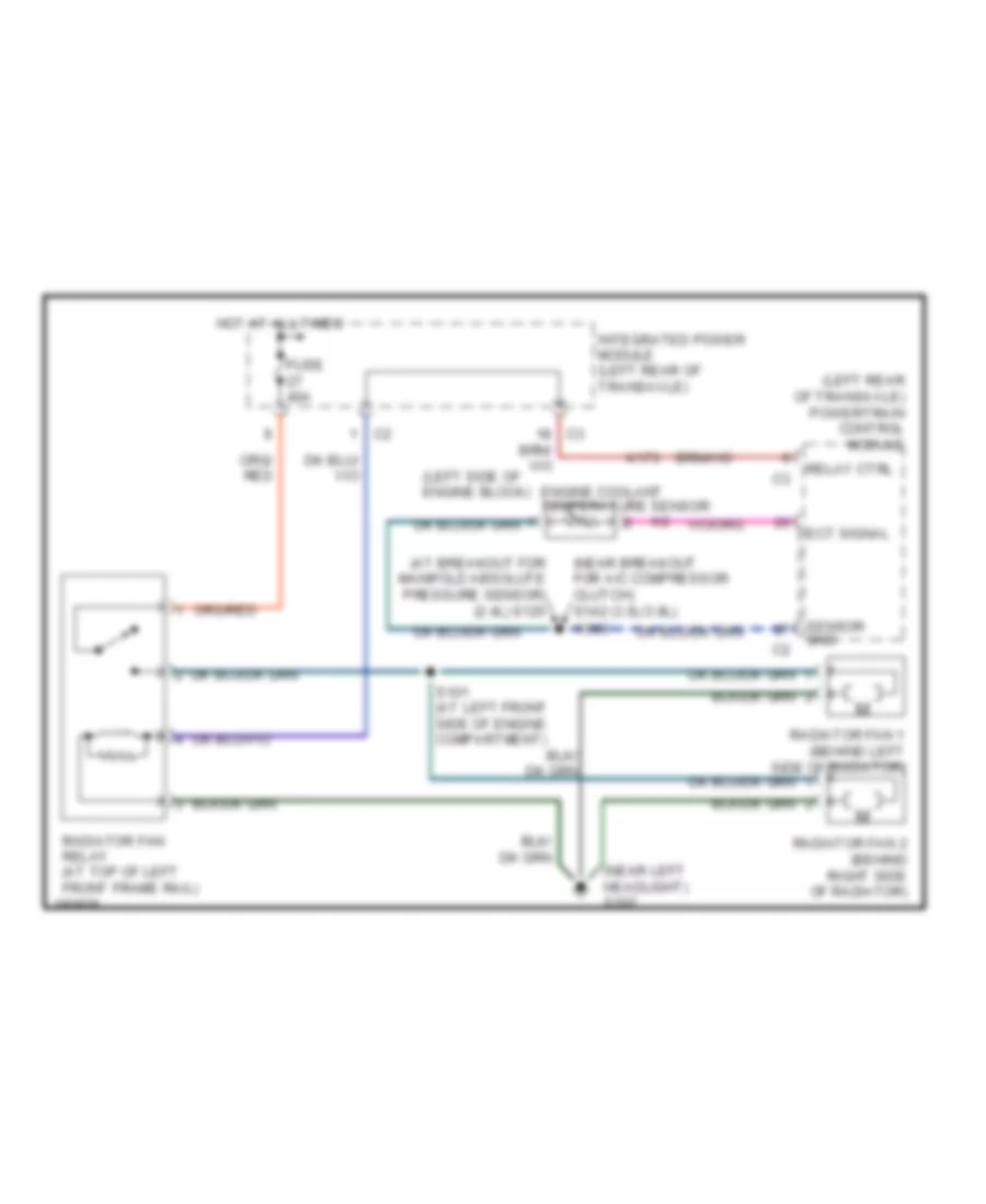 Cooling Fan Wiring Diagram for Dodge Caravan CV 2004