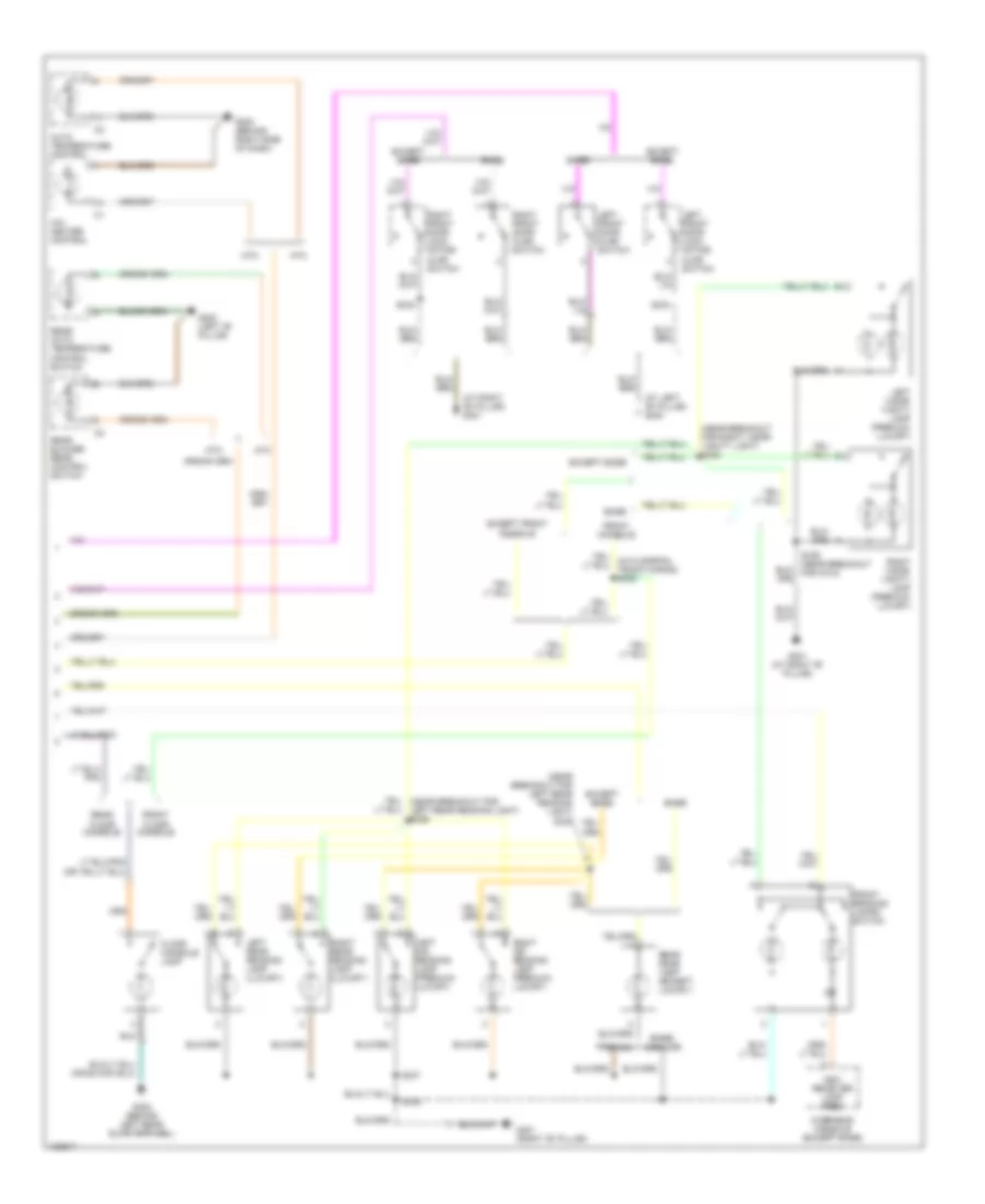 Interior Lights Wiring Diagram 2 of 2 for Dodge Caravan C V 2004