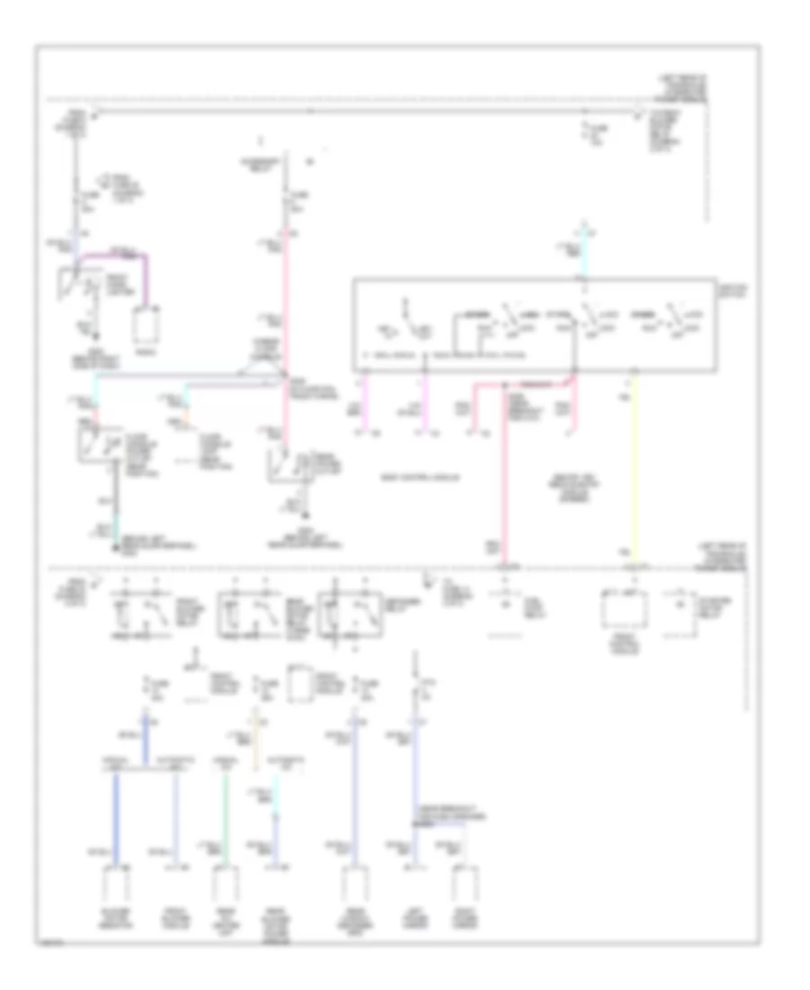 Power Distribution Wiring Diagram 2 of 3 for Dodge Caravan C V 2004