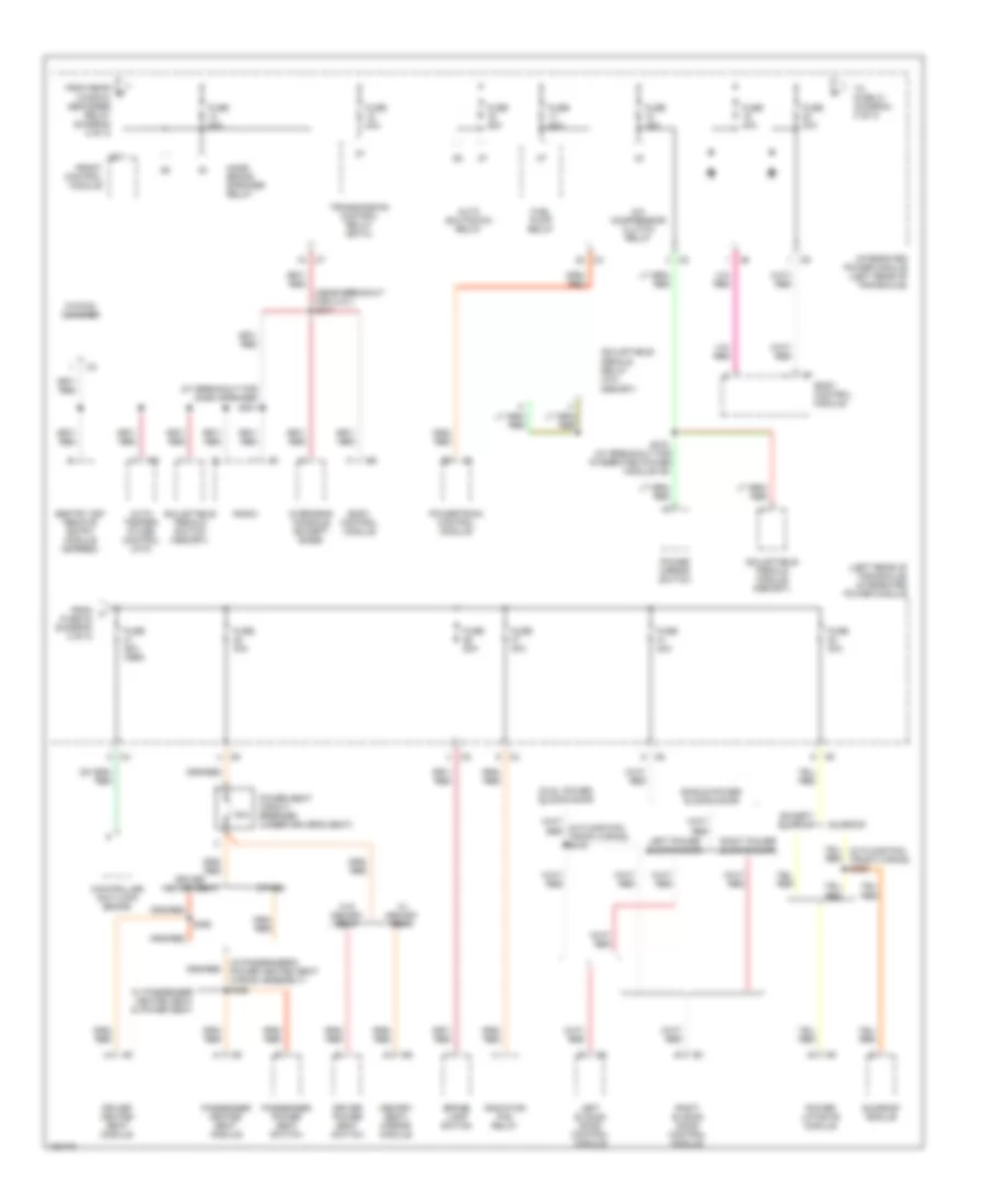 Power Distribution Wiring Diagram 3 of 3 for Dodge Caravan C V 2004