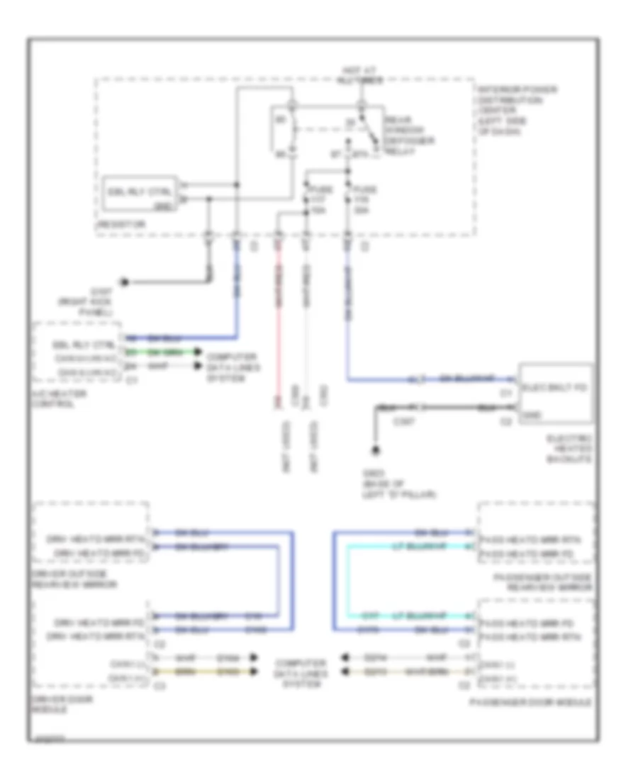 Defoggers Wiring Diagram for Dodge Journey AVP 2012