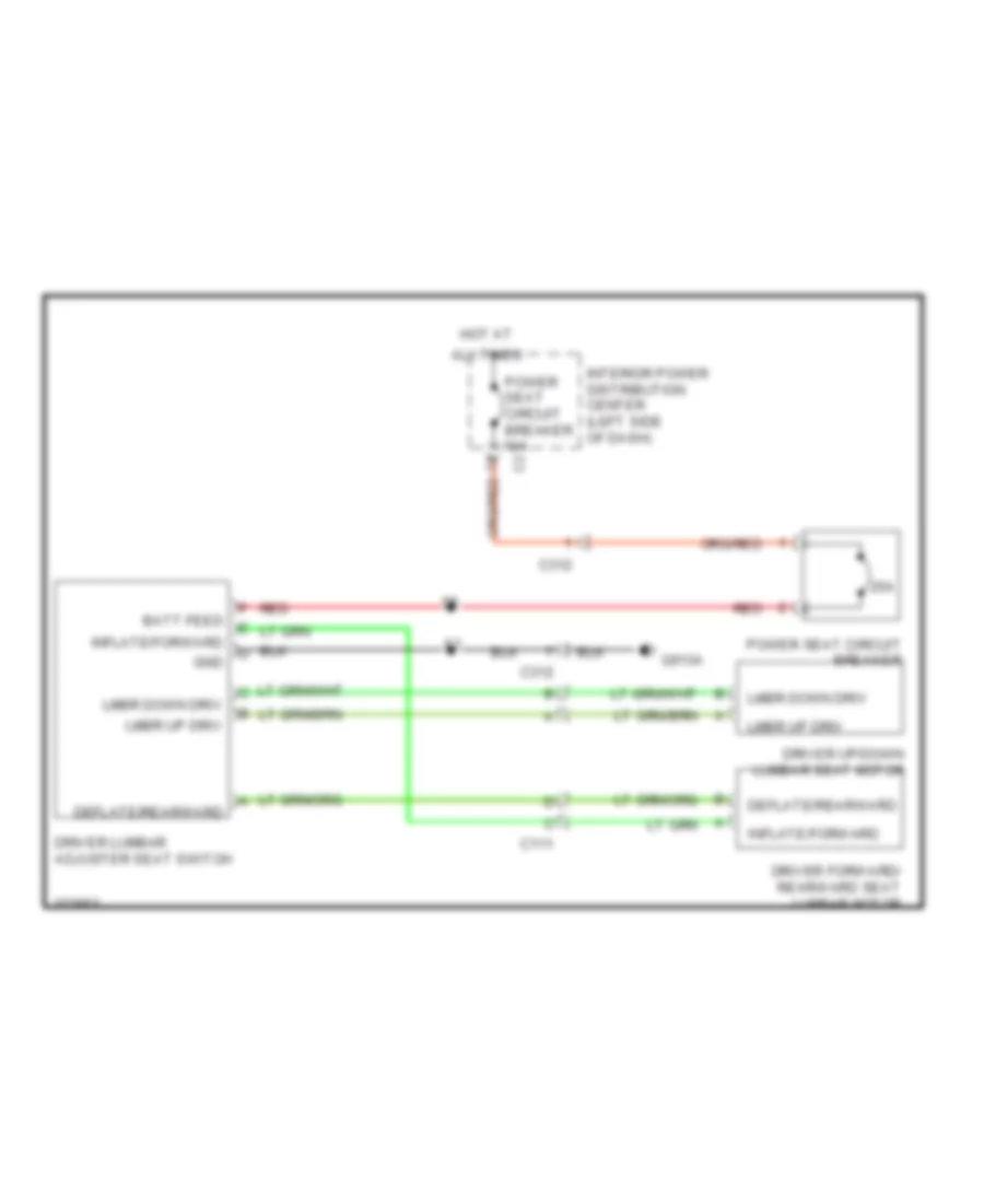 Driver s Lumbar Wiring Diagram for Dodge Journey AVP 2012