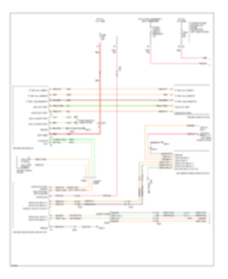 Power Windows Wiring Diagram 1 of 2 for Dodge Journey AVP 2012