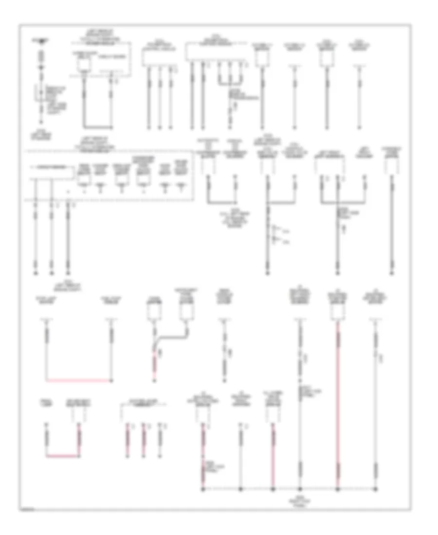 Ground Distribution Wiring Diagram 1 of 3 for Dodge Journey Crew 2010