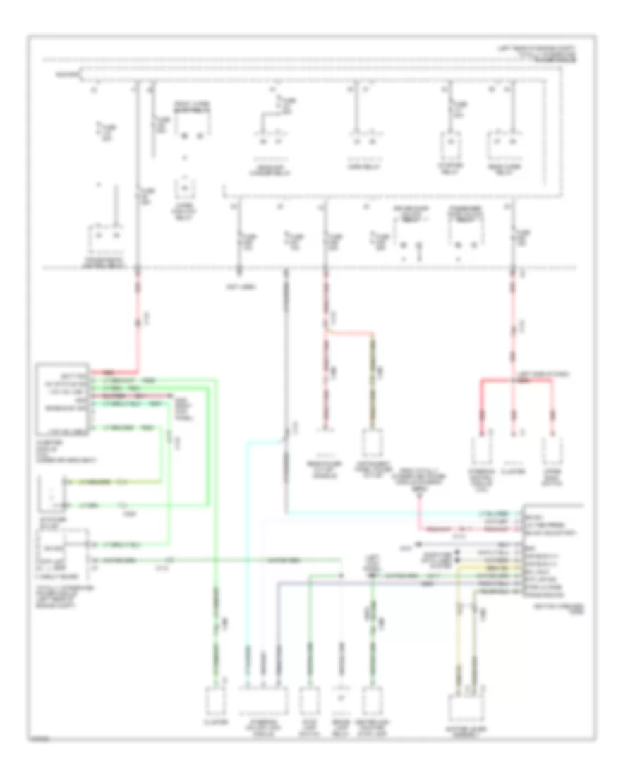 Power Distribution Wiring Diagram (2 of 4) for Dodge Journey Crew 2010