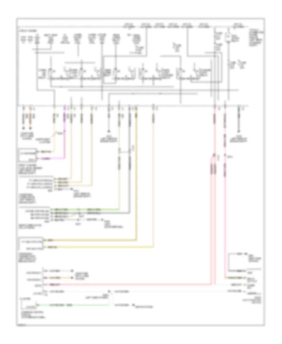 Электросхема стеклоочистителя, дворников и омывателя для Dodge Journey Crew 2010