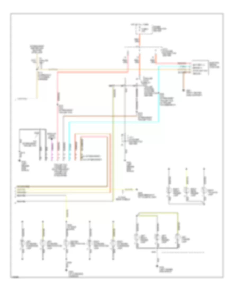 Exterior Lamps  Trailer connector Wiring Diagram (2 of 2) for Dodge Cab  Chassis R2500 2002
