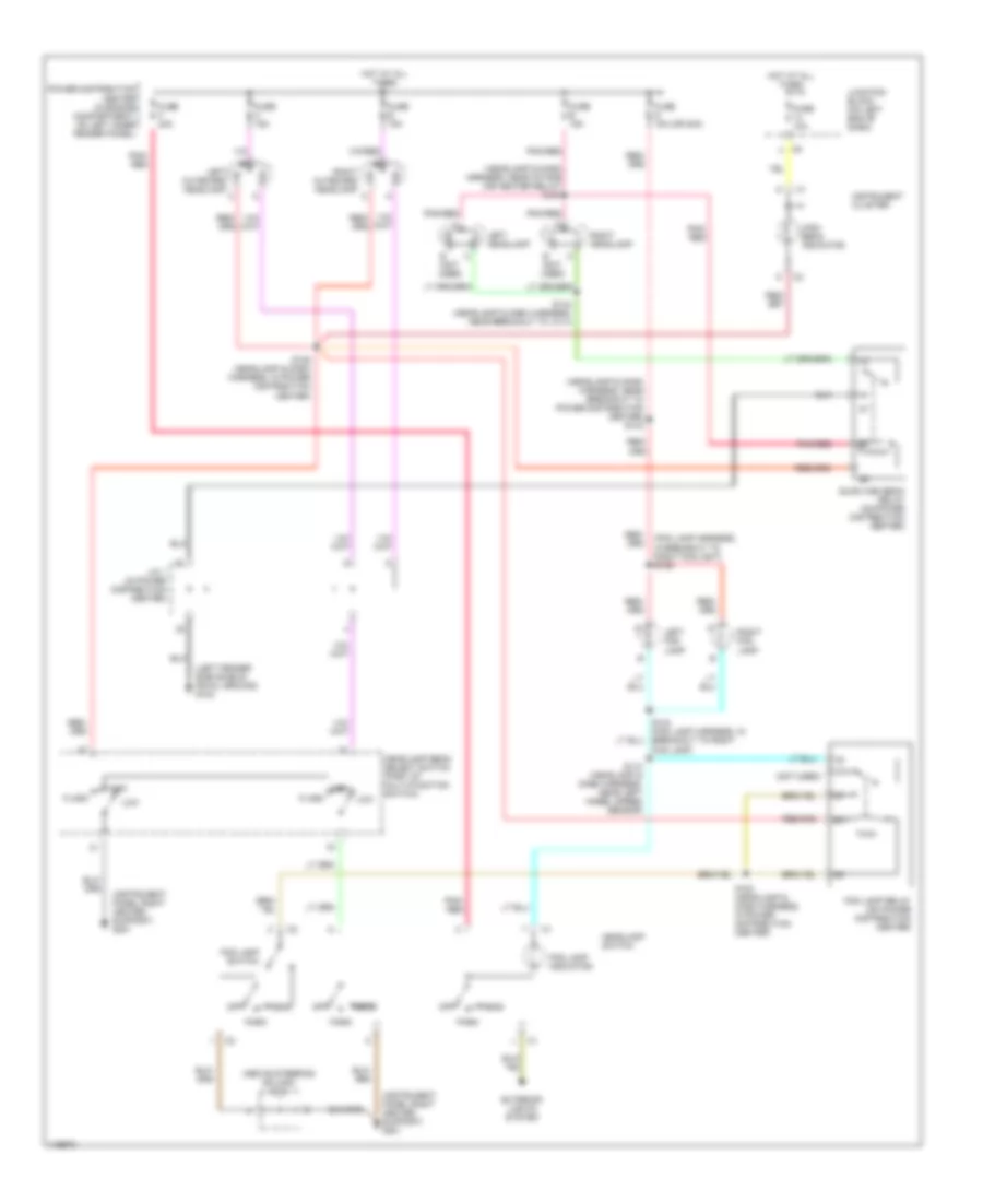 Headlight Wiring Diagram without DRL  with Quad Headlights for Dodge Cab  Chassis R2002 2500