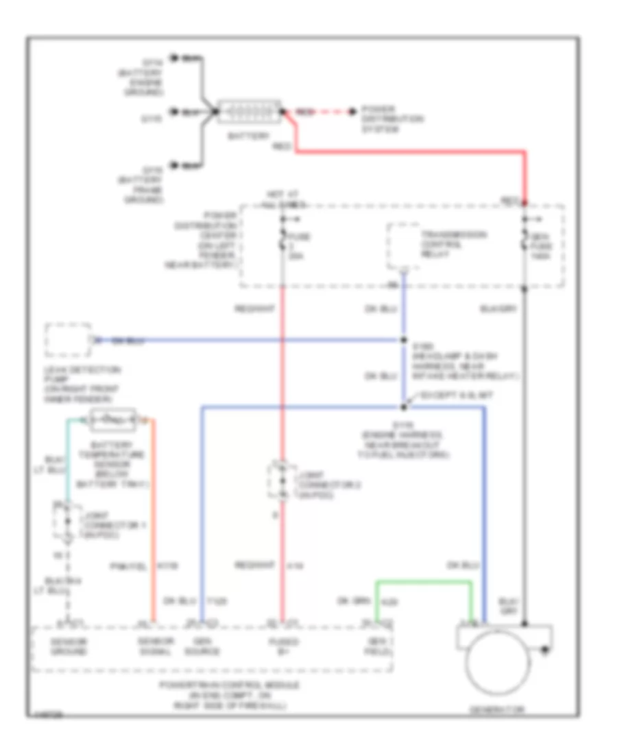 5 9L Charging Wiring Diagram for Dodge Cab  Chassis R2002 2500