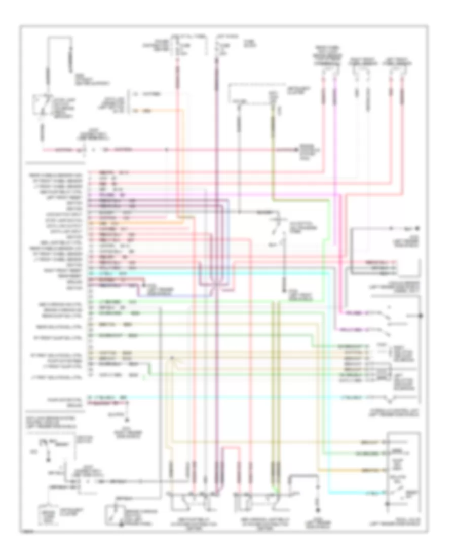 All Wheel ABS Wiring Diagram for Dodge Cab  Chassis R1996 2500