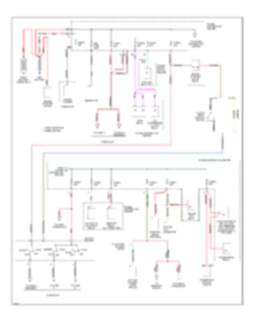 Power Distribution Wiring Diagram 1 of 4 for Dodge Cab  Chassis R1996 2500