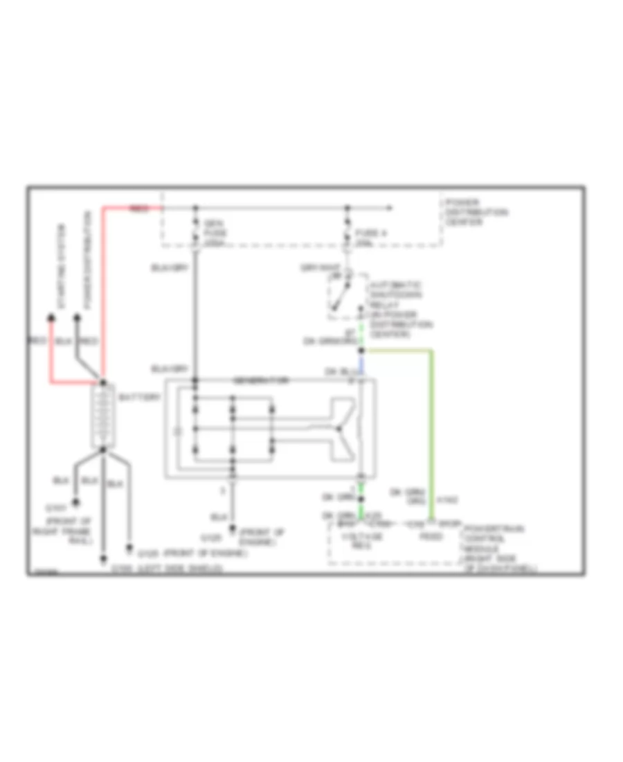 5 2L Charging Wiring Diagram for Dodge Cab  Chassis R1996 2500
