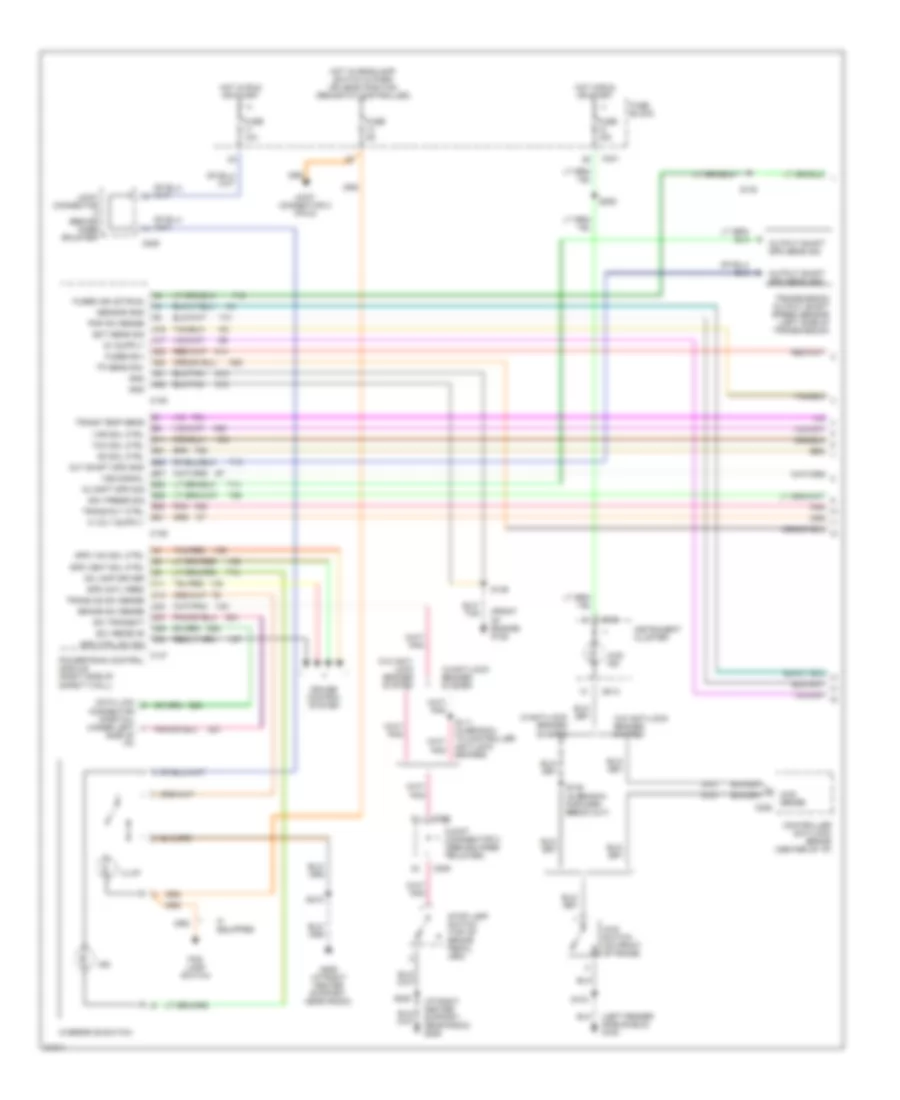 5.2L, Transmission Wiring Diagram (1 of 2) for Dodge Cab  Chassis R2500 1996
