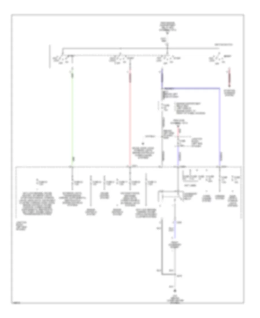 Power Distribution Wiring Diagram (2 of 2) for Dodge Stratus RT 2005