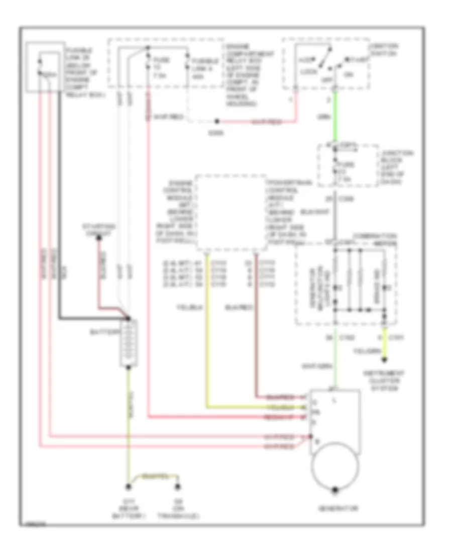 Charging Wiring Diagram for Dodge Stratus R T 2005