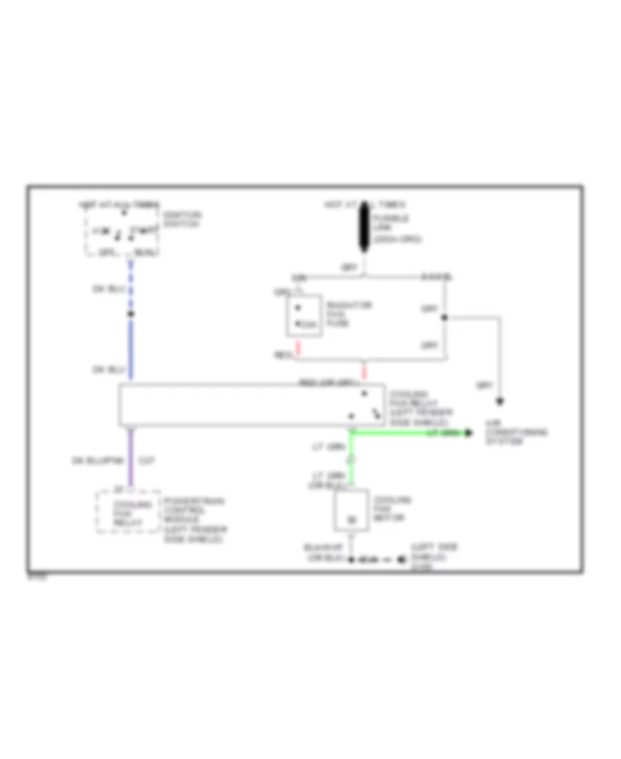 Cooling Fan Wiring Diagram for Dodge Shadow 1993
