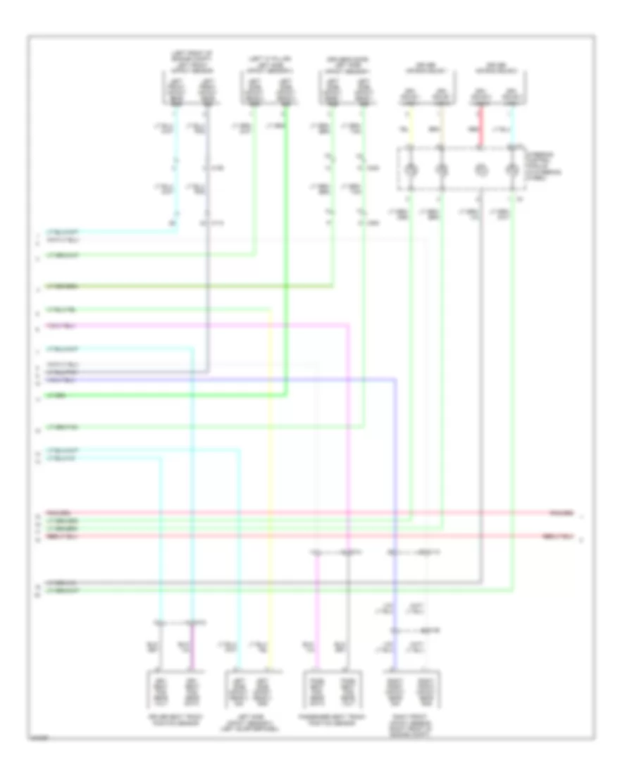Supplemental Restraints Wiring Diagram (2 of 3) for Dodge Journey RT 2010