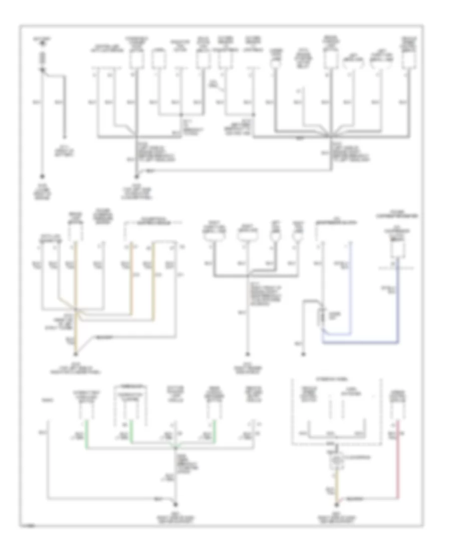 Ground Distribution Wiring Diagram 1 of 2 for Dodge Neon 1999
