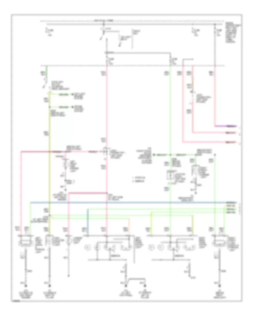Exterior Lamps Wiring Diagram (1 of 2) for Dodge Stratus SXT 2005